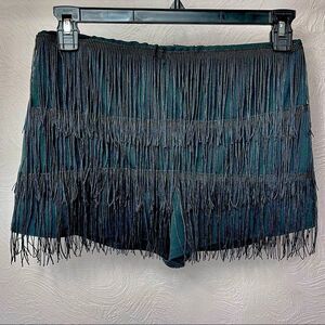COPY - NWT PrettyLittleThing tiered fringe shorts sz10